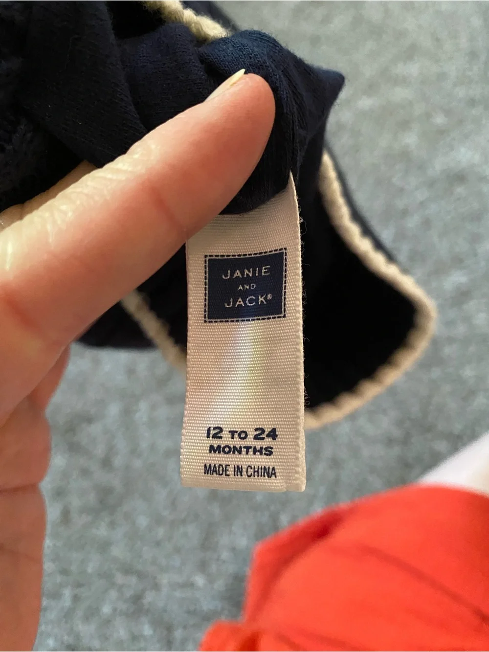 Janie and Jack Navy Blue Dog Beanie